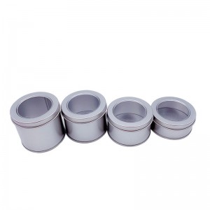 Frosted paper clip tin can with lid 65*30MM