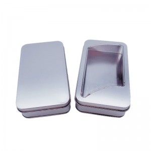 Frosted tinplate box electronic product packaging metal box 135*80*35MM