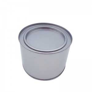 Factory custom round environmental protection tin box food grade tin can with plug lid(100MM*75MM)