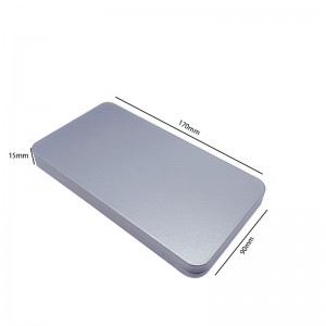 Mobile phone case with lid square metal box gift packaging metal box 170*90*15MM